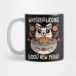 Whisker-Licking Good New Year Mug